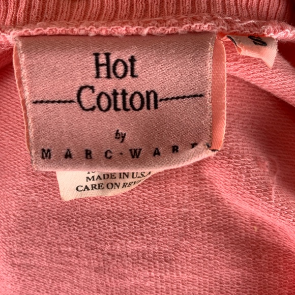 Hot Cotton Small Blouse Pink Marc Ware V Neck - Picture 3 of 3